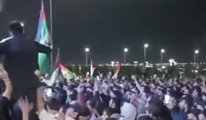 Havalimanında Tel Aviv uçağı protestosu: Ortalık bir anda karıştı