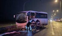 Polis servis aracıyla otobüs çarpıştı: 11 yaralı