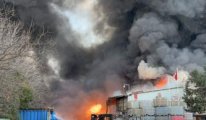 Gebze'de korkutan fabrika yangını