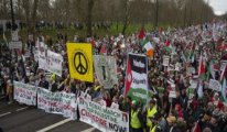 İngiltere'de Gazze eylemi: Binlerce kişi yürüdü