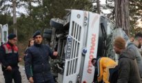 Bolu'da minibüs devrildi: 14 yaralı