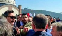 TOKİ Başkanı Ömer Bulut protestoya dayanamadı: Tepki gösteren hak sahibine yumruk attı