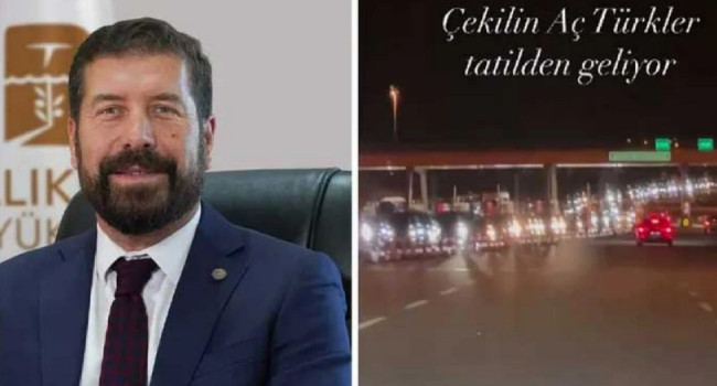 AKP'li isimden hakaret: Aç Türkler tatilden dönüyor