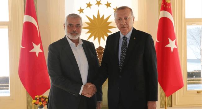 Cumhurbaşkanı Erdoğan, Hamas Siyasi Büro Başkanı Haniye ile bir araya geldi