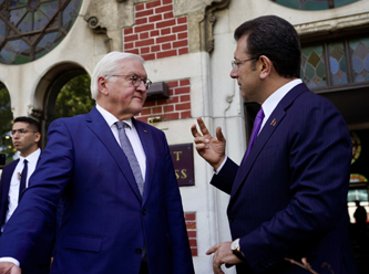 Steinmeier'in Türkiye'de ilk görüşmesi İmamoğlu ile