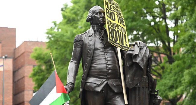 ABD üniversitelerindeki İsrail karşıtı protestolar Washington’a ulaştı