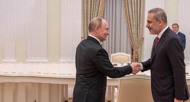 Hakan Fidan Rusya'da Putin ile görüştü