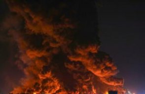 Erbil'de petrol rafinerisinde yangın
