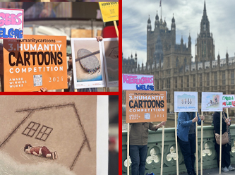 Mülteci Haftası’nda İngiltere’de anlamlı etkinlik: İnsanlık Karikatürleri Londra'da