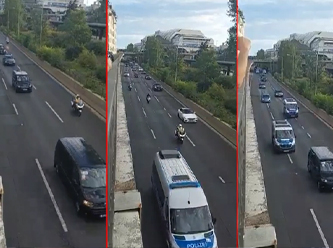 Erdoğan'ın konvoyu Almanları şok etti!