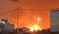 İsrail Yemen'i vurdu: Patlamalar oldu, büyük yangın çıktı