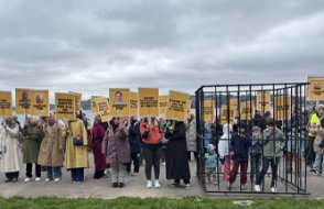 KHK'lılar adalet için BM önünde haykırdı: “Adalet haktır, susma haykır!”