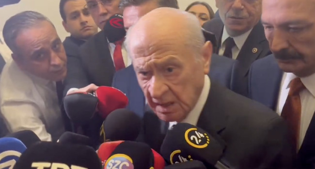 Bahçeli 'Erdoğan' sorusuna kızdı gazeteciyi fena azarladı!