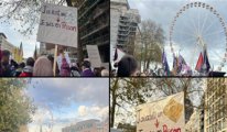 Solidarity With Others'den Türkiye'de haksızlığa uğrayan kadınlar için Avrupa'da protesto