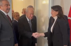 Bahçeli, DEM Parti heyetini kapıda karşıladı