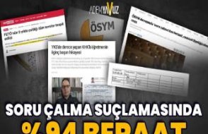 Cemaat ‘soru çaldı’ iddiasıyla yargılananların yüzde 94’ü beraat etti