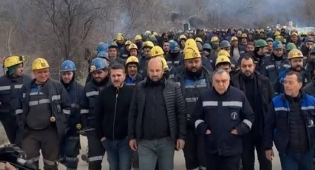 Çayırhan'da işçiler kendilerini madene kapattı