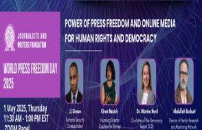 'Basın Özgürlüğü ve Online Medyanın İnsan Hakları ve Demokrasi İçin Gücü' paneli