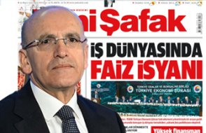 Yandaş Yeni Şafak, Bakan Şimşek'i manşetten yine hedef aldı