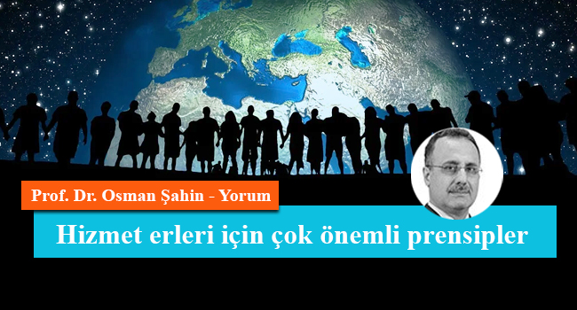 Hizmet erleri için çok önemli prensipler