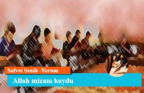 Allah mizanı koydu