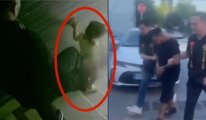Kızını tekmeleyerek merdivenden attı, görüntüler ortaya çıkınca gözaltına alındı