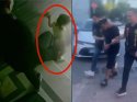 Kızını tekmeleyerek merdivenden attı, görüntüler ortaya çıkınca gözaltına alındı