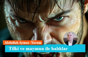 Tilki ve maymun ile balıklar