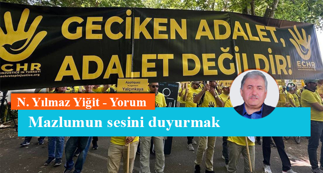 Mazlumun sesini duyurmak