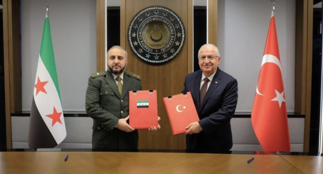 Suriye ve Türkiye askeri iş birliği anlaşması imzaladı