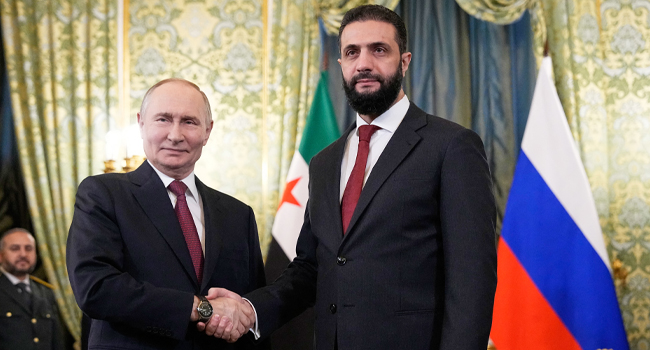 Kremlin’de sürpriz görüşme: Suriye Devlet Başkanı Ahmed eş-Şaraa Moskova’da