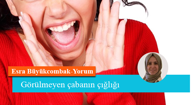 Görülmeyen çabanın çığlığı