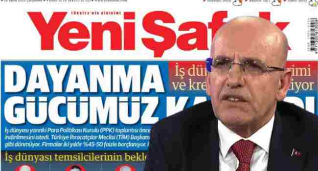 Yandaş gazete, Mehmet Şimşek'i hedef aldı