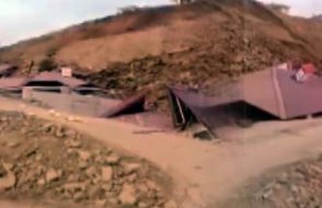 Depremzedeler için yapılan 10 ev çöktü!