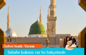 Sahabe kokusu var bu bahçelerde