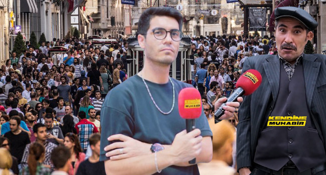 'Kendine muhabir' ve sokak röportajında mani okuyan  kasketli vatandaş tutklandı