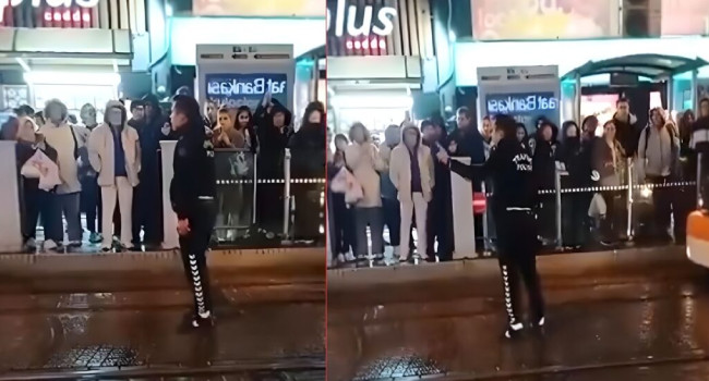 Yolu kesip MHP ve çözüm sürecini protesto eden polis jet hızıyla görevden alındı!