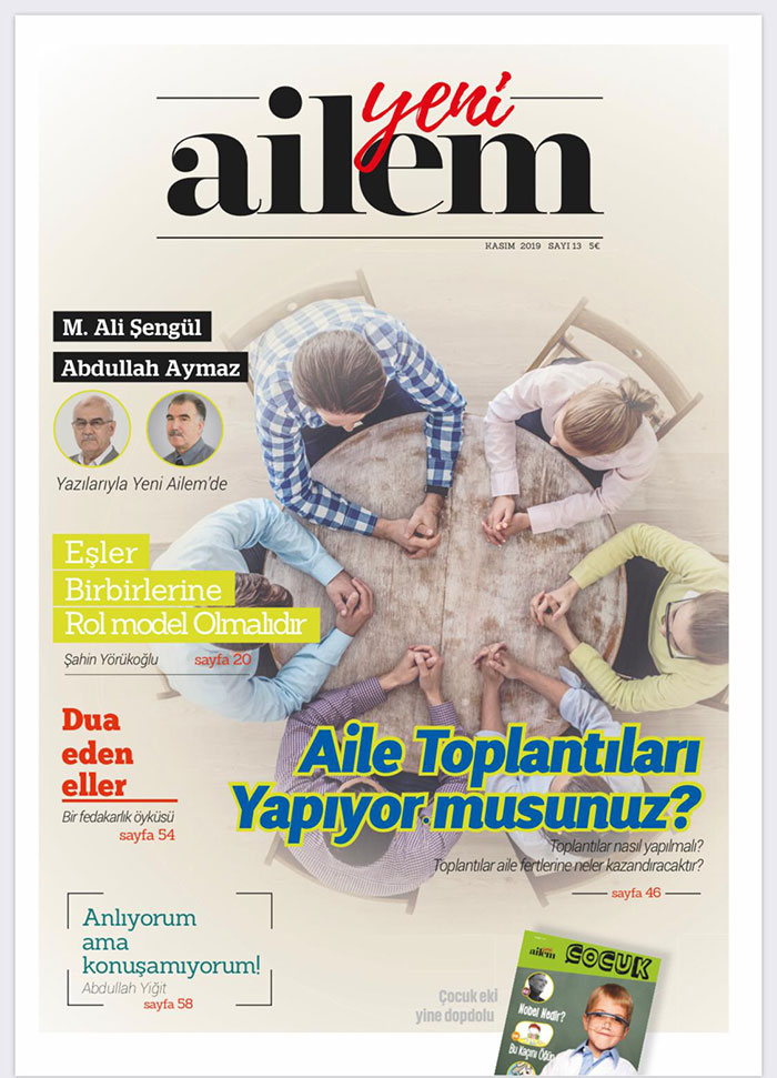 Yeni Ailem Dergisi Kasim Sayisi Da Dopdolu Samanyolu Haber