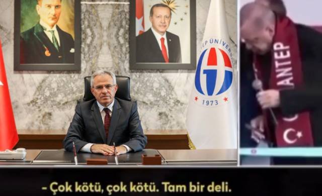 Erdoğan rektörü sordu: Skandal anlar mikrofon açık kalınca ortaya çıktı