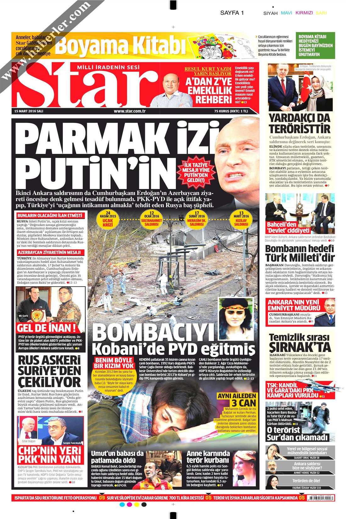 Star'ın Rusya'yla ilgili 6 ay arayla attığı 2 manşet pes dedirtti!