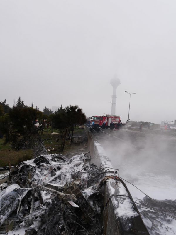 İstanbul'da Eczacıbaşı Grubu’na ait helikopter düştü!